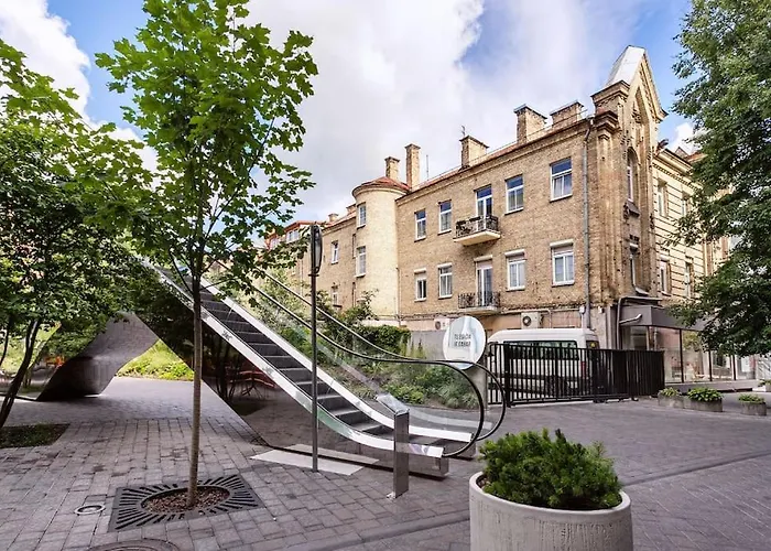 Luxury In Gediminas Avenue With Terrace アパート *